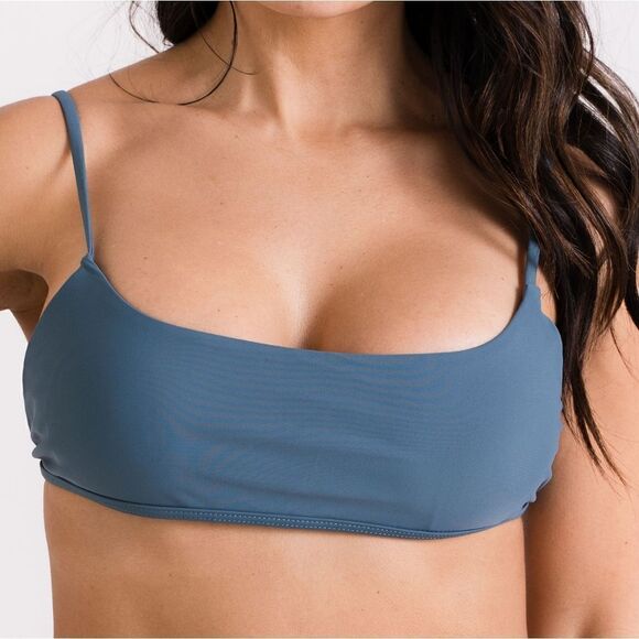 Scoop Bikini Swim Top in Jade NWT - Picture 2 of 7